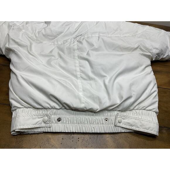 Vintage Obermeyer Sport Puffer Down Ski Parka Jacket White Fur Collar Size 8 - Picture 16 of 16